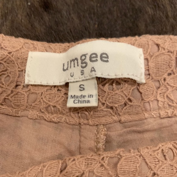 Umbee Light Mauve/Nude Lace Shorts - Picture 3 of 4